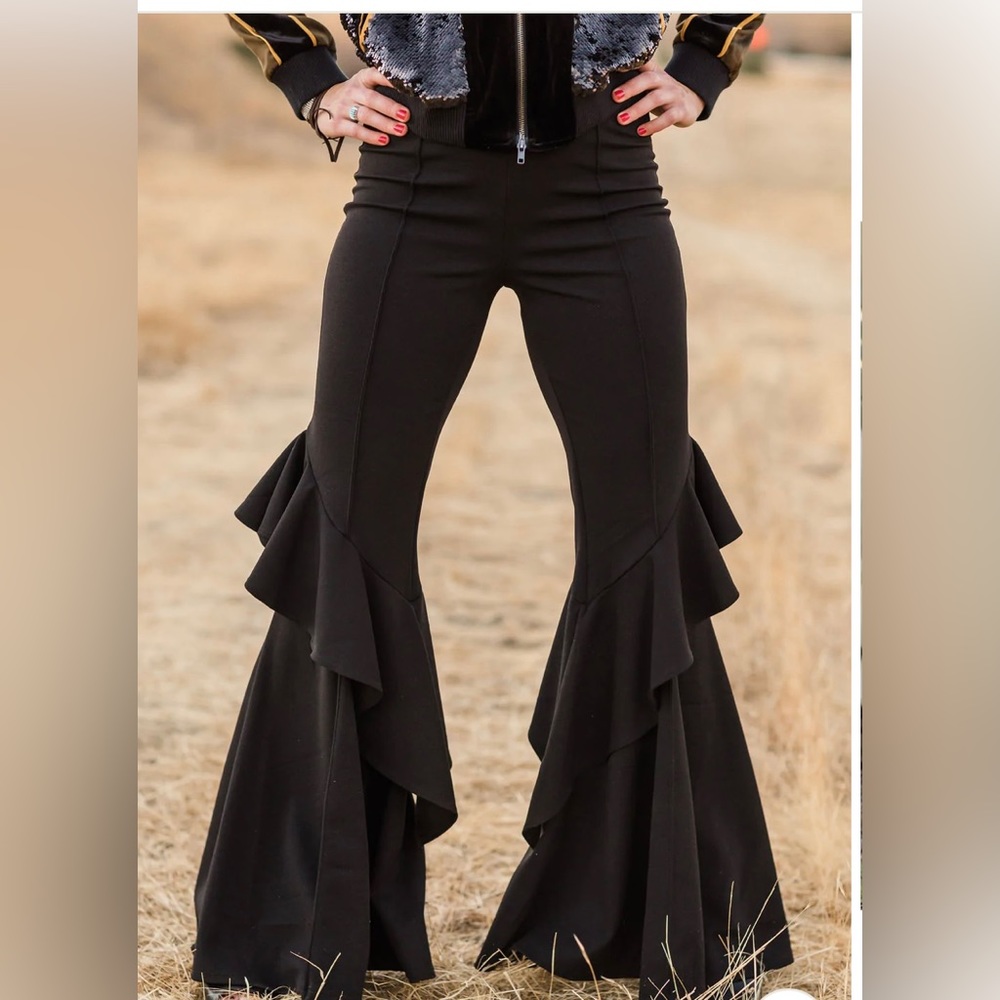 Black bell bottoms